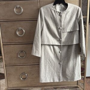J. Peterman grey coat, size 6